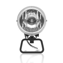 Load image into Gallery viewer, KC HiLiTES Rally 400 4in. Round Halogen Light 55w Spread Beam (Pair Pack System) - Black - Side View