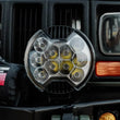 Load image into Gallery viewer, KC HiLiTES SlimLite 6in Light Shield - SAE Driving Beam - Clear - Main Product View