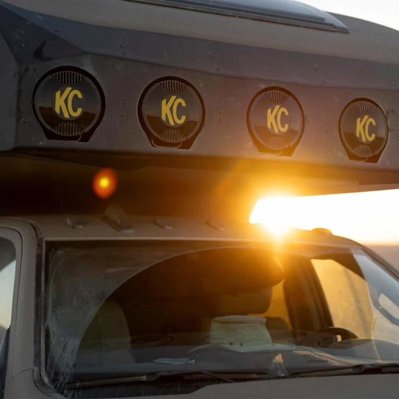 KC HiLiTES SlimLite 8in. LED Light Cover (Cover Only) - Black - Back View