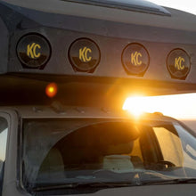 Load image into Gallery viewer, KC HiLiTES SlimLite 8in. LED Light Cover (Cover Only) - Black - Back View