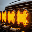 Load image into Gallery viewer, KC HiLiTES SlimLite 8in. LED Light Shield Driving (Shield Only) - Amber - Main Product View