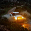 Load image into Gallery viewer, KC HiLiTES SlimLite 8in. LED Light Shield Driving (Shield Only) - Amber - Back View