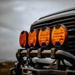 Load image into Gallery viewer, KC HiLiTES SlimLite 8in. LED Light Shield Driving (Shield Only) - Amber - Additional View 5