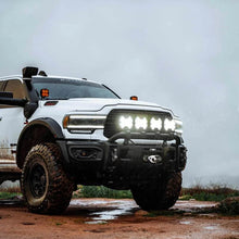 Load image into Gallery viewer, KC HiLiTES SlimLite 8in. LED Light Shield SAE Driving (Shield Only) - Clear - Back View