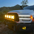 Load image into Gallery viewer, KC HiLiTES SlimLite 8in. LED Light Shield SAE Driving (Shield Only) - Selective Yellow - Side View