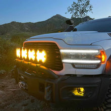 Load image into Gallery viewer, KC HiLiTES SlimLite 8in. LED Light Shield SAE Driving (Shield Only) - Selective Yellow - Side View