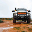 Load image into Gallery viewer, KC HiLiTES SlimLite 8in. LED Light Shield (Shield Only) - Amber - Side View