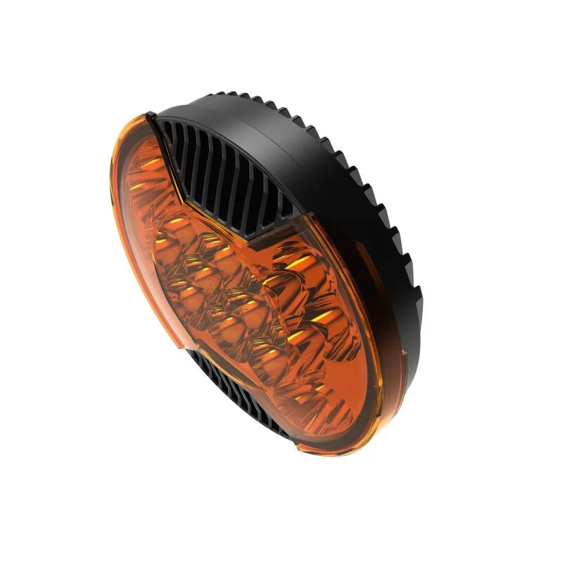 KC HiLiTES SlimLite 8in. LED Light Shield (Shield Only) - Amber - Additional View 7