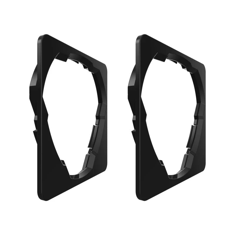KC HiLiTES Square Universal Shrouds for Flex Era 3 Lights (Pair) - Side View