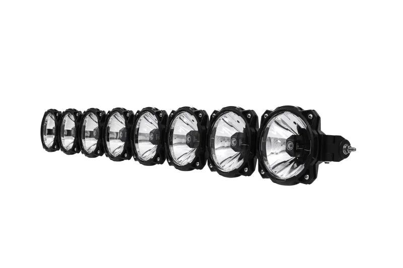 KC HiLiTES Universal 50in. Pro6 Gravity LED 8-Light 160w Combo Beam Light Bar (No Mount) - Back View