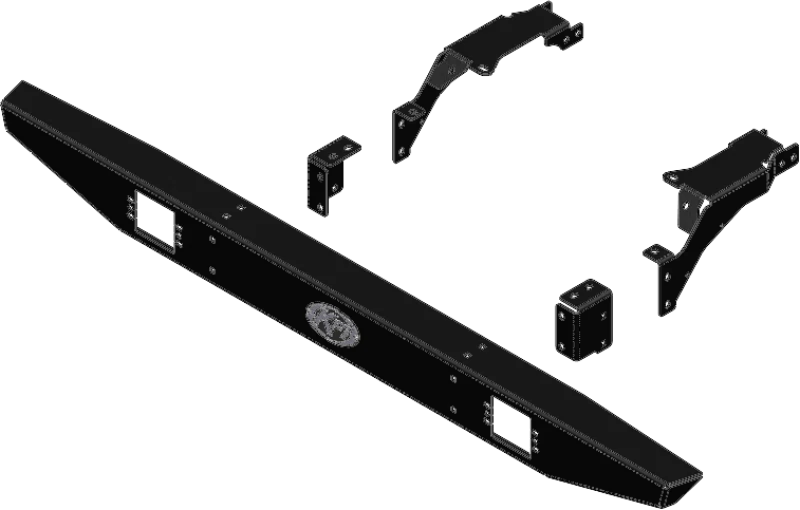 KFI 19+ Polaris Ranger XP 1000/ Crew Bumper Rear Formed