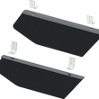 Load image into Gallery viewer, KFI 20+ Honda Talon1000-4 Rear Lower Door Panel Kit Black