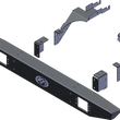 Load image into Gallery viewer, KFI 21+ Polaris General 1000/ 4/ XP/ XP 4 Bumper Rear Formed