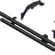 Load image into Gallery viewer, KFI 22+ Polaris Ranger XP 1000/CrewNorthstar Double Tube Rear Bumper