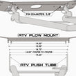 Load image into Gallery viewer, KFI ATV Plow Base Push Tube - Side View
