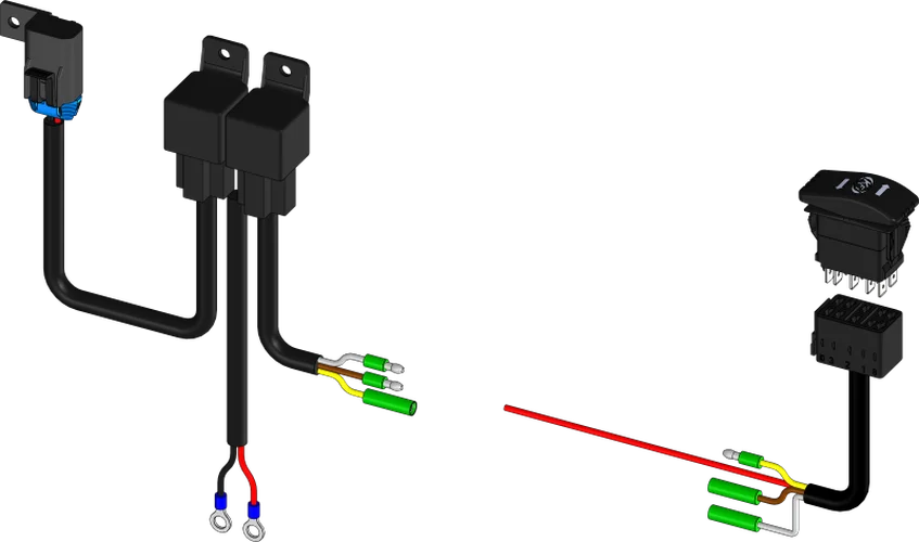 KFI Actuator Plow Switch Kit - Side View