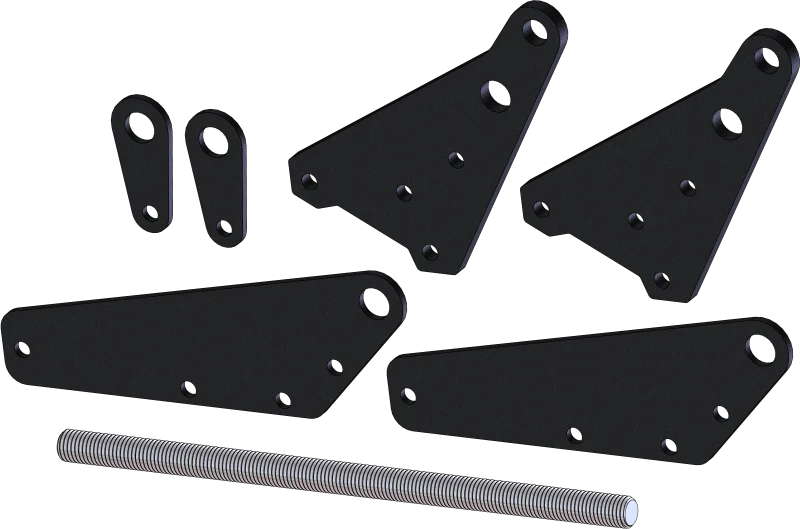 KFI Pro 2.0 Push Tube +4 in. Leveling Kit