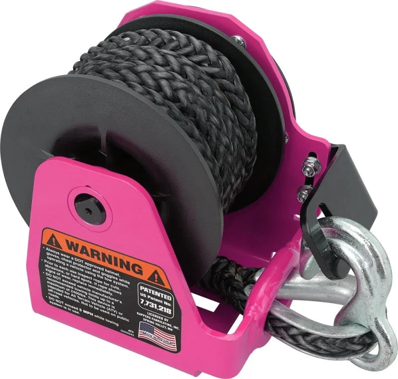KFI Tiger Tail Tow System XT - Pink - Side View