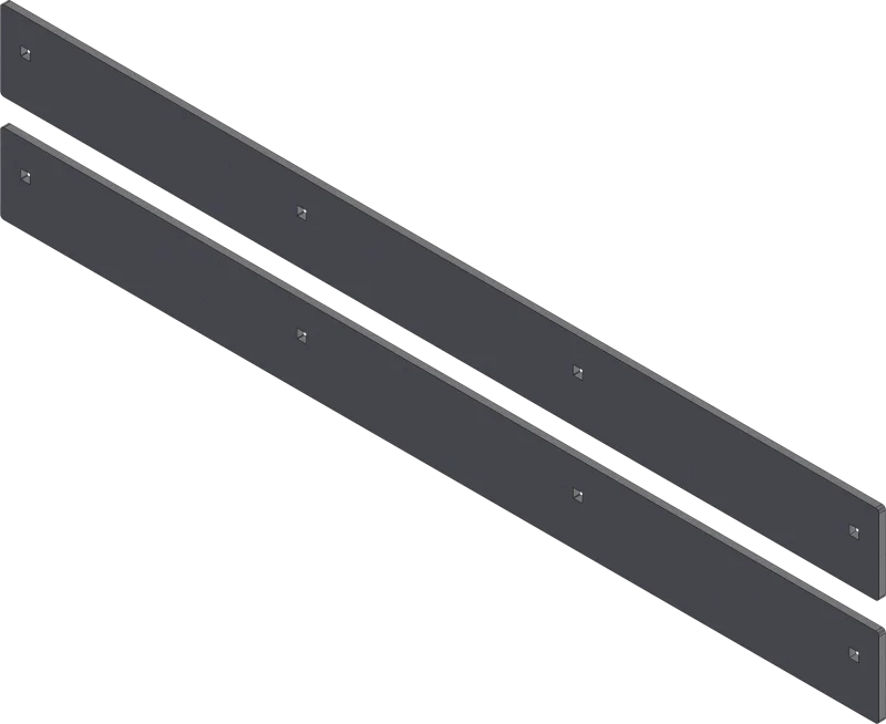 KFI Wear Bar Wing Kit V-Plow - 2 pc. - Side View