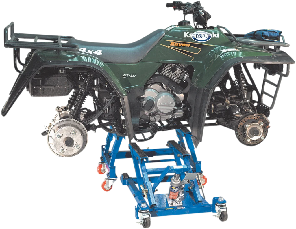 K&L Supply Multi-Lift MC/ATV Jack - Installation View