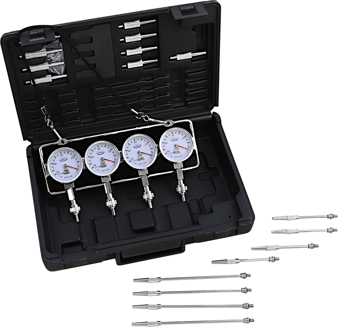 K&L Supply Vacuum Gauge Set - Fuel Pressure - Deluxe 35-3019 - Side View