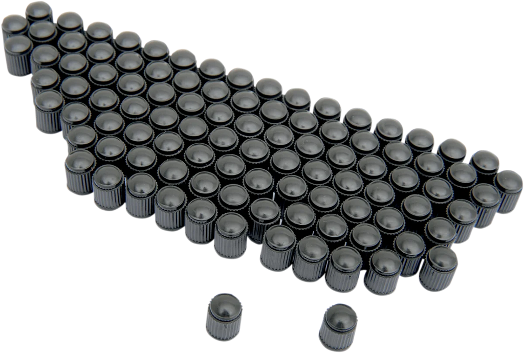 K&L Supply Valve Stem Cap - Black - 100 Pack 32-9989 - Main Product View