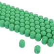Load image into Gallery viewer, K&amp;L Supply Valve Stem Cap - Green - 100 Pack 32-9988 - Main Product View