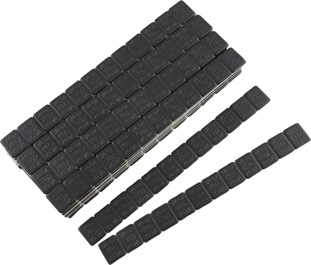 K&L Supply Wheel Weights - Rectangle - Adhesive Stick-On - Black - 360 Pack 32-8124 - Main Product View