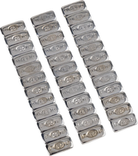 Load image into Gallery viewer, K&amp;L Supply Wheel Weights - Rectangle - Adhesive Stick-On - Chrome - 36 Pack 32-2398 - Main Product View