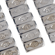 Load image into Gallery viewer, K&amp;L Supply Wheel Weights - Rectangle - Adhesive Stick-On - Chrome - 36 Pack 32-2398 - Side View