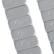 Load image into Gallery viewer, K&amp;L Supply Wheel Weights - Rectangle - Adhesive Stick-On - Silver - 36 Pack 32-2413 - Side View