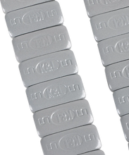 Load image into Gallery viewer, K&amp;L Supply Wheel Weights - Rectangle - Adhesive Stick-On - Silver - 36 Pack 32-2413 - Side View