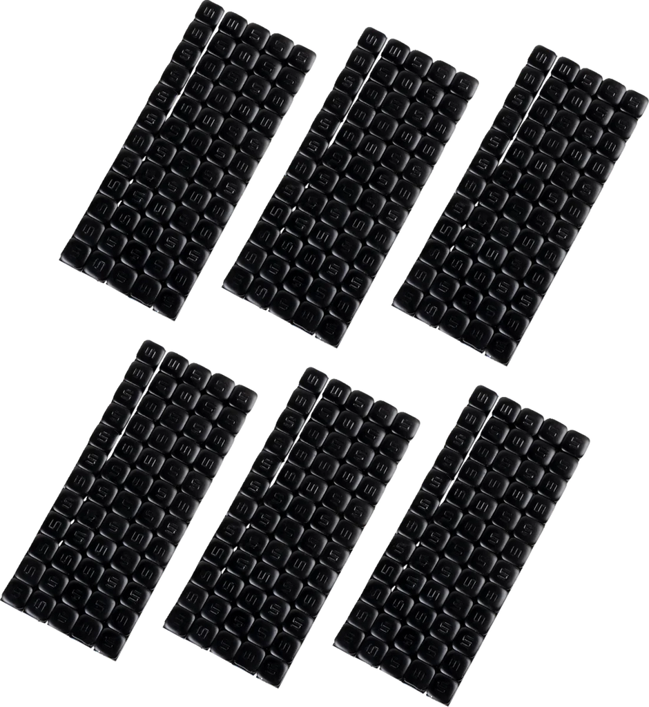 K&L Supply Wheel Weights - Square - Adhesive Stick-On - Black - 360 Pack 32-3493 - Main Product View