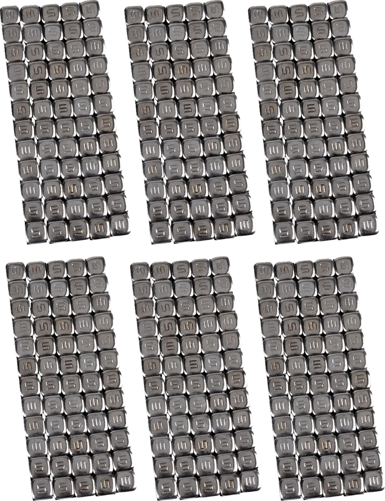 K&L Supply Wheel Weights - Square - Adhesive Stick-On - Chrome - 360 Pack 32-3499 - Main Product View