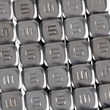 Load image into Gallery viewer, K&amp;L Supply Wheel Weights - Square - Adhesive Stick-On - Chrome - 360 Pack 32-3499 - Side View