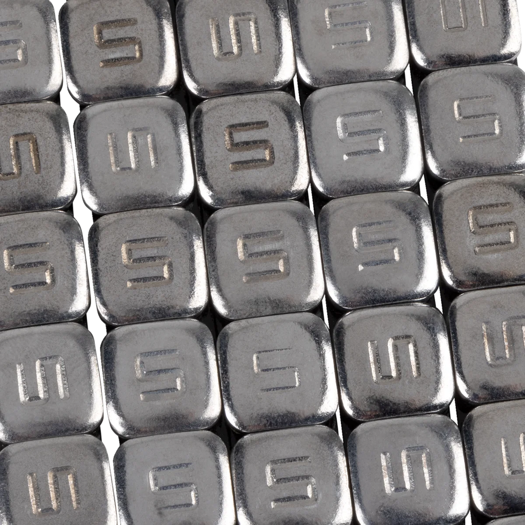 K&L Supply Wheel Weights - Square - Adhesive Stick-On - Chrome - 360 Pack 32-3499 - Side View
