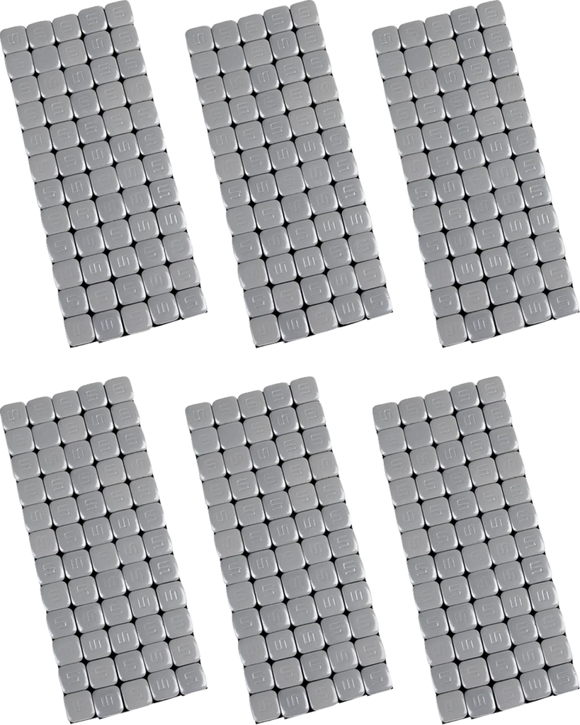 K&L Supply Wheel Weights - Square - Adhesive Stick-On - Silver - 360 Pack 32-3494 - Main Product View