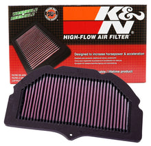Load image into Gallery viewer, K&amp;N 00-03 Suzuki GSXR6GSXR750 750 / 01-04 GSXR1000 1000 / 01-03 GSXR600 600 Replacement Air Filter - Side View