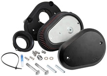 Load image into Gallery viewer, K&amp;N 00-16 Harley Davidson Street Metal Intake System Flare Black - Additional View 5