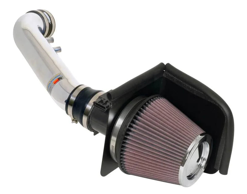 K&N 01-04 Ford Mustang GT 4.6L Polished Typhoon Short Ram Intake - Main Product View