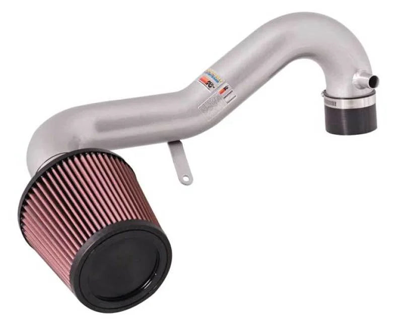 K&N 01-05 Honda Civic SR L4-1.7L Silver Typhoon Short Ram Intake - Main Product View