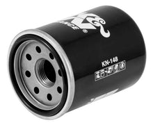 Load image into Gallery viewer, K&amp;N 01-12 Yamaha FJR 1300/1300A/1300AE/1300AS 2.688in OD x 3.813in H Oil Filter - Side View