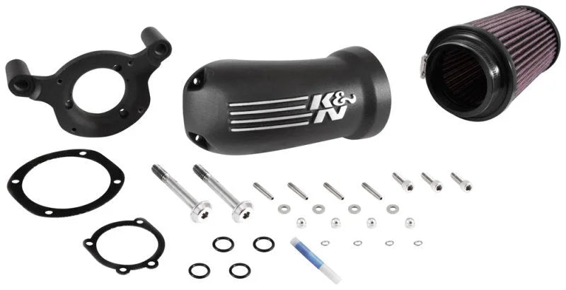 K&N 01-17 Harley Davidson Softail / Dyna FI Performance Air Intake System - Main Product View