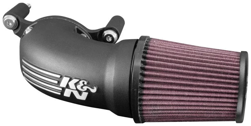 K&N 01-17 Harley Davidson Softail / Dyna FI Performance Air Intake System - Installation View