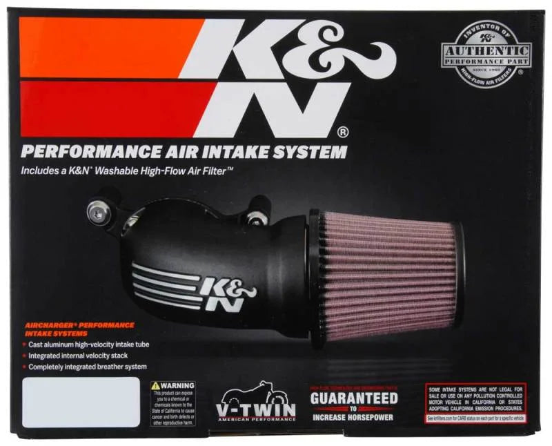 K&N 01-17 Harley Davidson Softail / Dyna FI Performance Air Intake System - Additional View 7