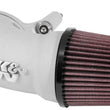Load image into Gallery viewer, K&amp;N 01-17 Harley Davidson Softail / Dyna FI Performance Air Intake System Silver - Back View