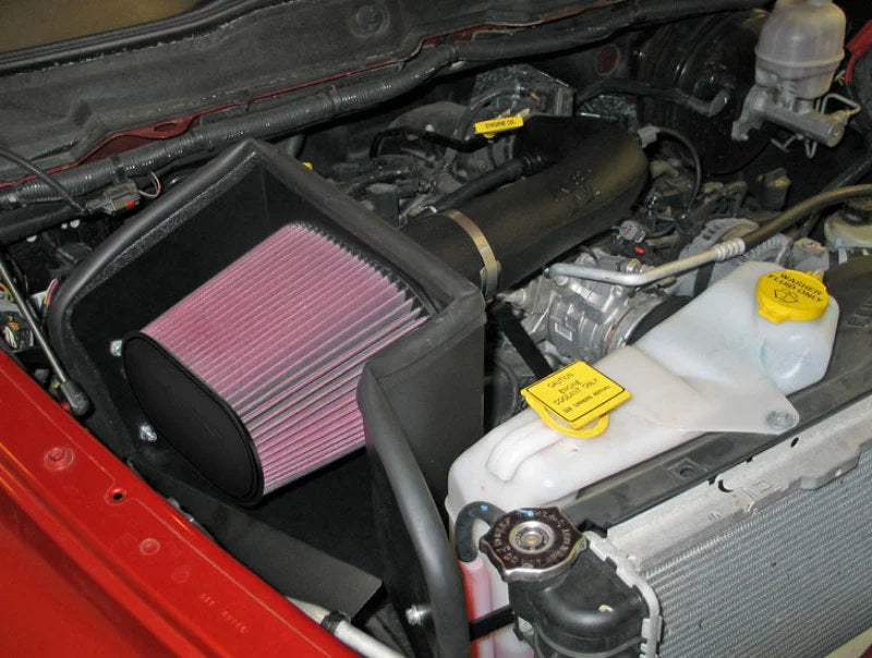 K&N 02-07 Dodge Ram V8-4.7L Performance Intake Kit - Side View