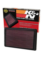 Load image into Gallery viewer, K&amp;N 02-07 WRX/STi Drop In Air Filter 11in O/S Length / 6.563in O/S Width / 1.063in Height - Back View