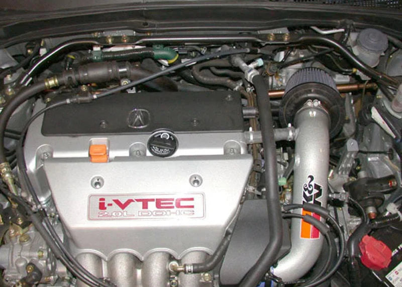 K&N 02 Honda Civic Si Polished Typhoon Short Ram Intake - Side View