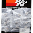 Load image into Gallery viewer, K&amp;N 0.25in Flange 2.15in Length 1in OD Sintered Porous Bronze Fuel Filter (Set of 12) - Side View